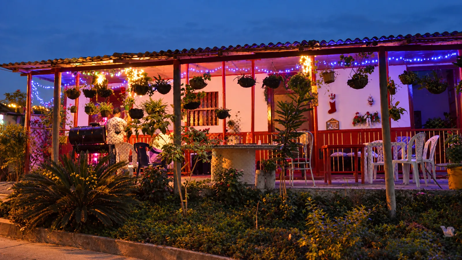 La casa de noche